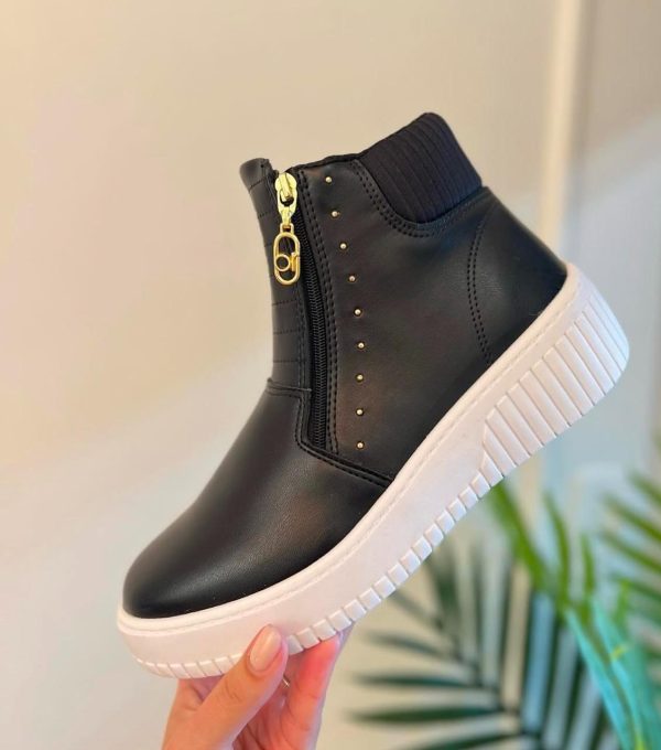 Bota Feminina Beira Rio Cano Curto